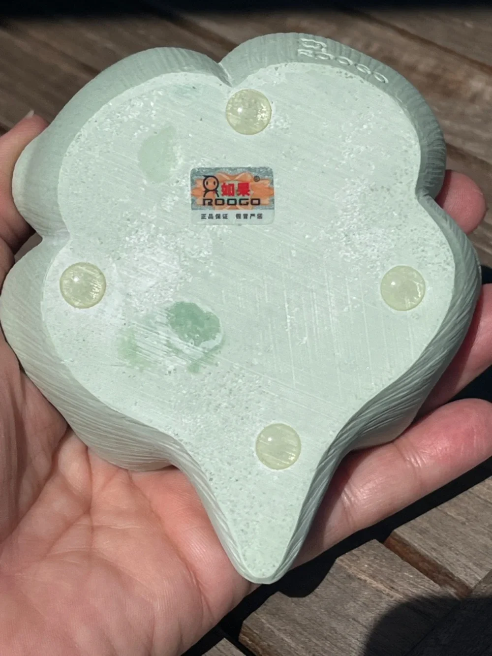 Mint Green Clover Soap Dish